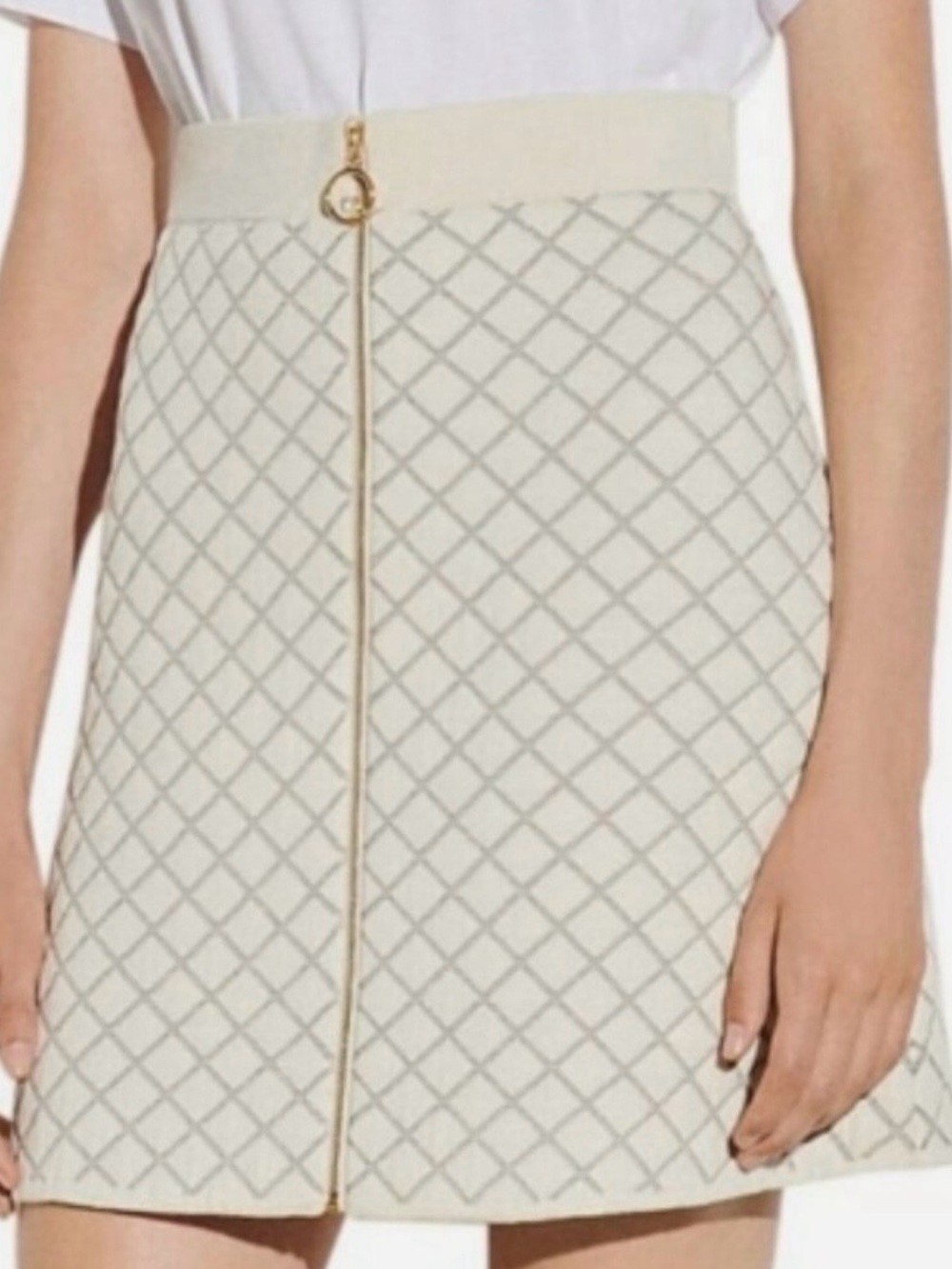 Sandro Paris Quilted Skirt
